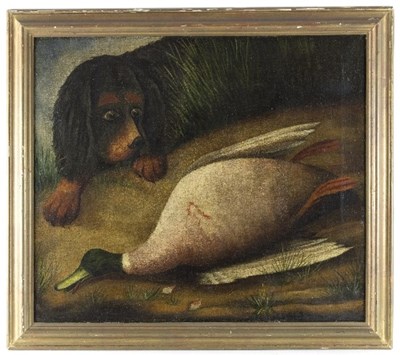 Lot 435 - 19th Century English School/Dog Retrieving...