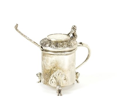 Lot 476 - A Norwegian 830 standard mustard pot, Marius...