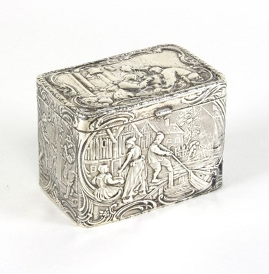 Lot 484 - A Continental silver box, Berthold Muller,...