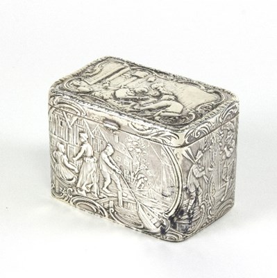 Lot 484 - A Continental silver box, Berthold Muller,...