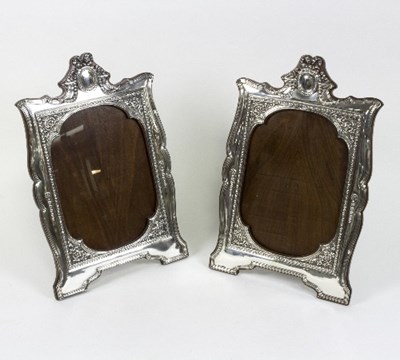 Lot 506 - A matched pair of silver photograph frames, RU...