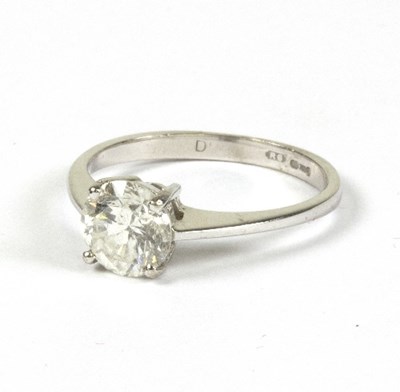 Lot 556 - A diamond solitaire ring, the round brilliant...