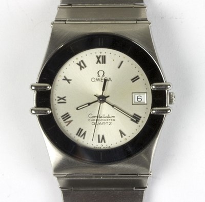 Lot 605 - An Omega Constellation wristwatch, the...