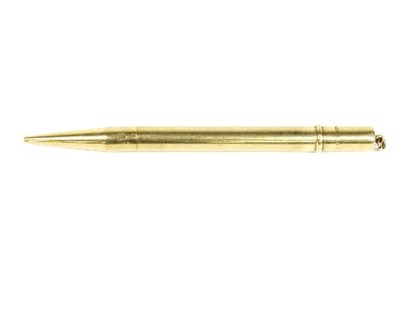 Lot 616 - A 9ct gold propelling pencil, gross weight 22gm