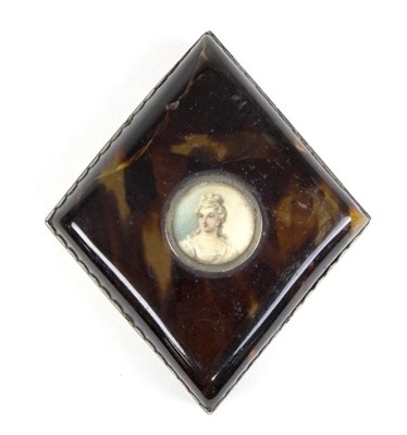 Lot 620 - A Victorian silver and faux tortoiseshell box,...