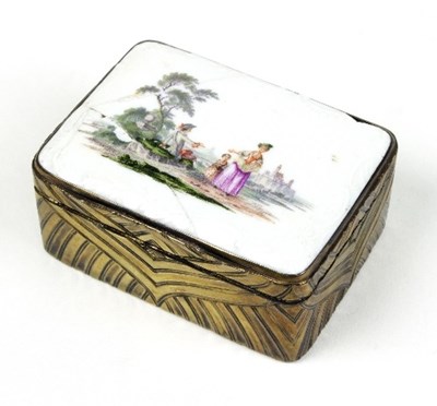 Lot 621 - An 18th Century box, the German porcelain...