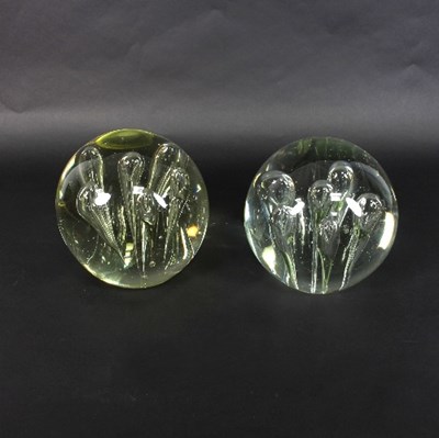 Lot 631 - A large pair of dump glass doorstops, circa...