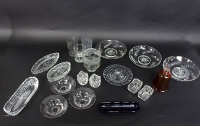 Lot 633 - A cut glass tea caddy liner and sundry...