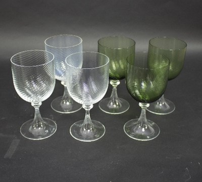 Lot 636 - A set of twenty-three Venetian wine glasses...