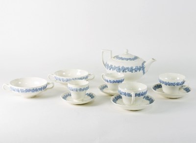 Lot 650 - A Wedgwood Queen's Ware part tea/dinner...