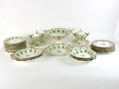 Lot 673 - A mid 19th Century English part dinner service...