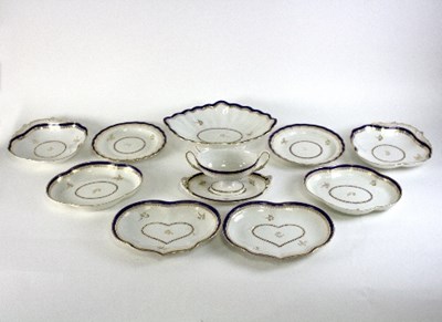 Lot 681 - A Derby porcelain part dessert service, circa...