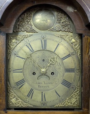 Lot 723 - A late 18th Century eight-day oak longcase...