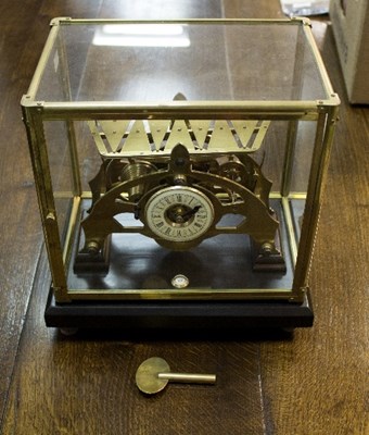 Lot 733 - A Congreve type skeleton clock with fusee...