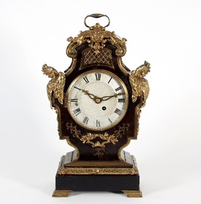 Lot 736 - A gilt metal mounted mantel clock, the...