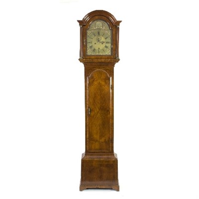 Lot 740 - A George II walnut longcase clock, Robert...