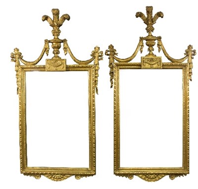 Lot 804 - A pair of early 19th Century style gilt wall...