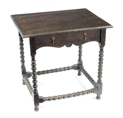 Lot 824 - An 18th Century and later side table with...