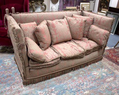 Lot 910 - A Knole three-seater sofa, 184cm wide