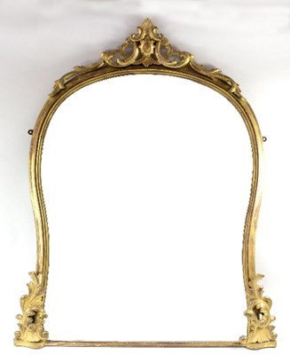 Lot 930 - An 19th Century French giltwood wall mirror,...