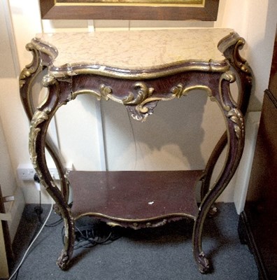 Lot 1033 - A 19th North Italian painted and giltwood...