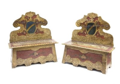 Lot 1037 - A pair of 19th Century North Italian panchetta...