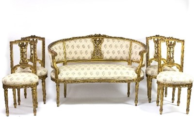 Lot 1042 - A French late 19th Century carved giltwood...