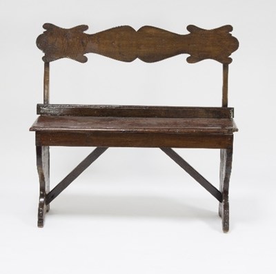 Lot 1055 - A small Tuscan 18th Century walnut panchetta,...