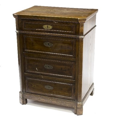 Lot 1056 - An Italian walnut commode, 18th Century and...