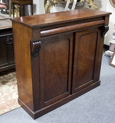 Lot 1076 - A Victorian mahogany chiffonier, 99cm wide