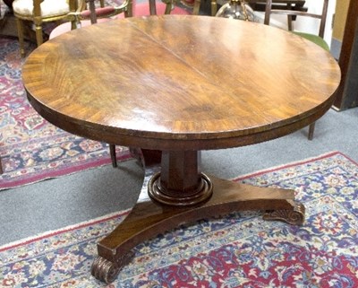 Lot 1080 - An early Victorian mahogany snap top breakfast...