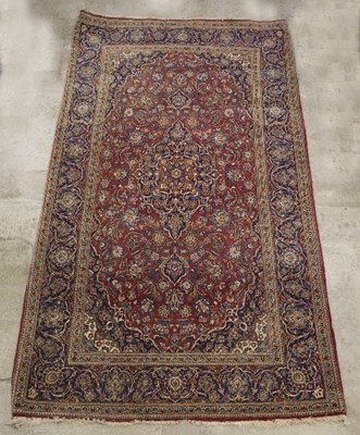 Lot 1138 - An Eastern rug with central blue medallion to...