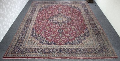 Lot 1140 - A Kashan carpet, Central Persia, 400cm x 294cm