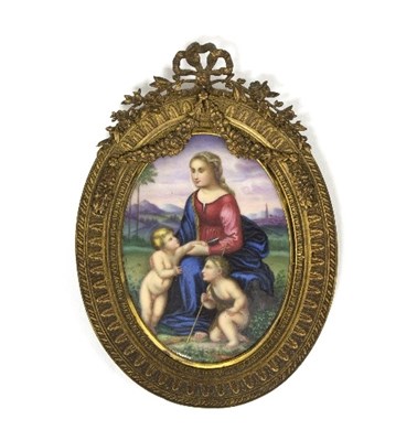 Lot 1156 - A 19th Century German School porcelain panel,...