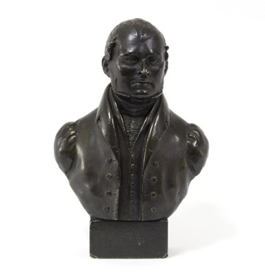 Lot 1162 - A late 19th Century bronzed plaster bust...