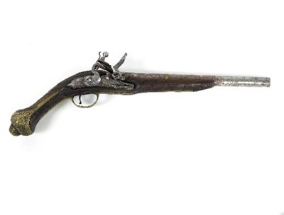 Lot 1176 - An 18th Century flintlock pistol, the barrel...