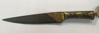 Lot 1188 - An 19th Century Indian dagger with floral...