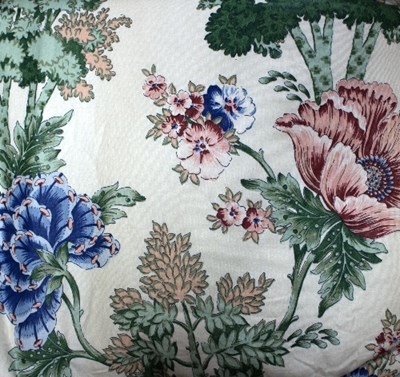 Lot 1230 - Lot Withdrawn - A pair of chintz curtains,...