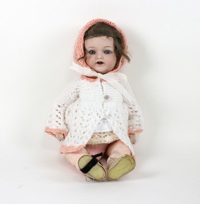 Lot 1235 - An Armand Marseille bisque head doll with...