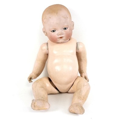 Lot 1239 - An Armand Marseille bisque headed doll, with...