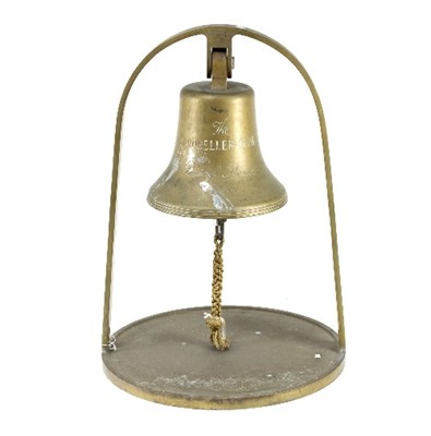 Lot 1328 - A brass bell from The Propeller Club, Port of...