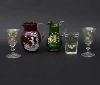 Lot 44 - An early 19th Century Continental glass...