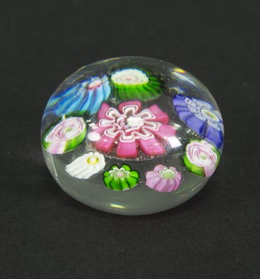 Lot 49 - A Clichy miniature glass paperweight with...