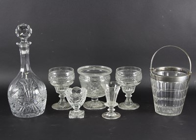 Lot 57 - Sundry glass including rummers