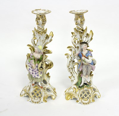 Lot 76 - A pair of 19th Century Jacob Petit porcelain...