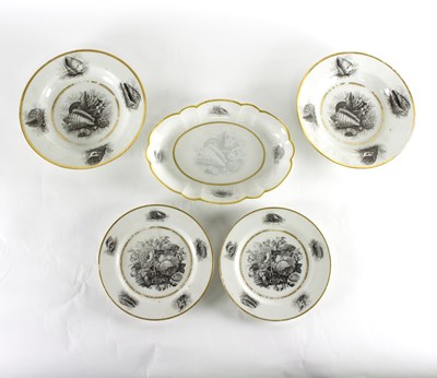 Lot 81 - A Barr, Flight & Barr part dessert service,...