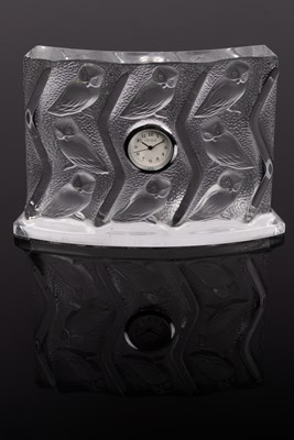 Lot 155 - Lalique: A modern 'Clock Hulotte'