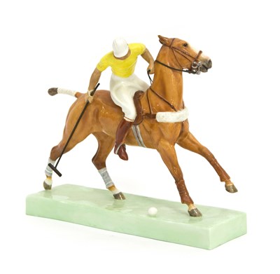 Lot 110 - A Royal Worcester figure, 'The Polo Player',...