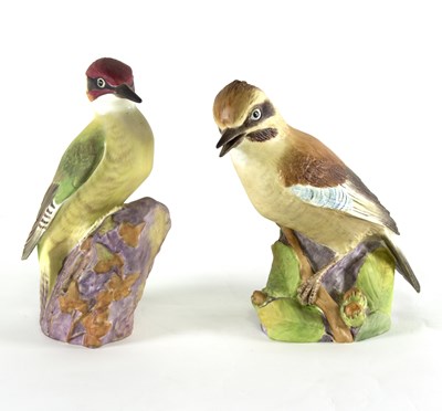 Lot 116 - Two Royal Worcester bird figures, 'Jay' and...