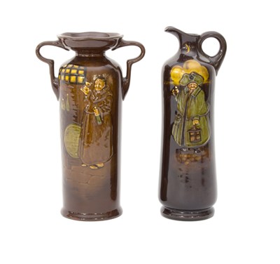 Lot 149 - Two Royal Doulton character vases, one for...